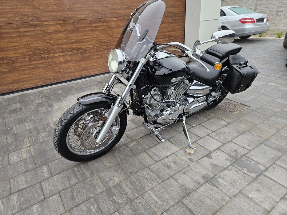 Yamaha Drag Star 1100 cm3 2003r, 33 tys.km SAKWY, Film 4k, Transport