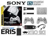 PSX Classic Mini + 2 pady + 128GB + OTG + gry + 8bitDo + torba + gwara