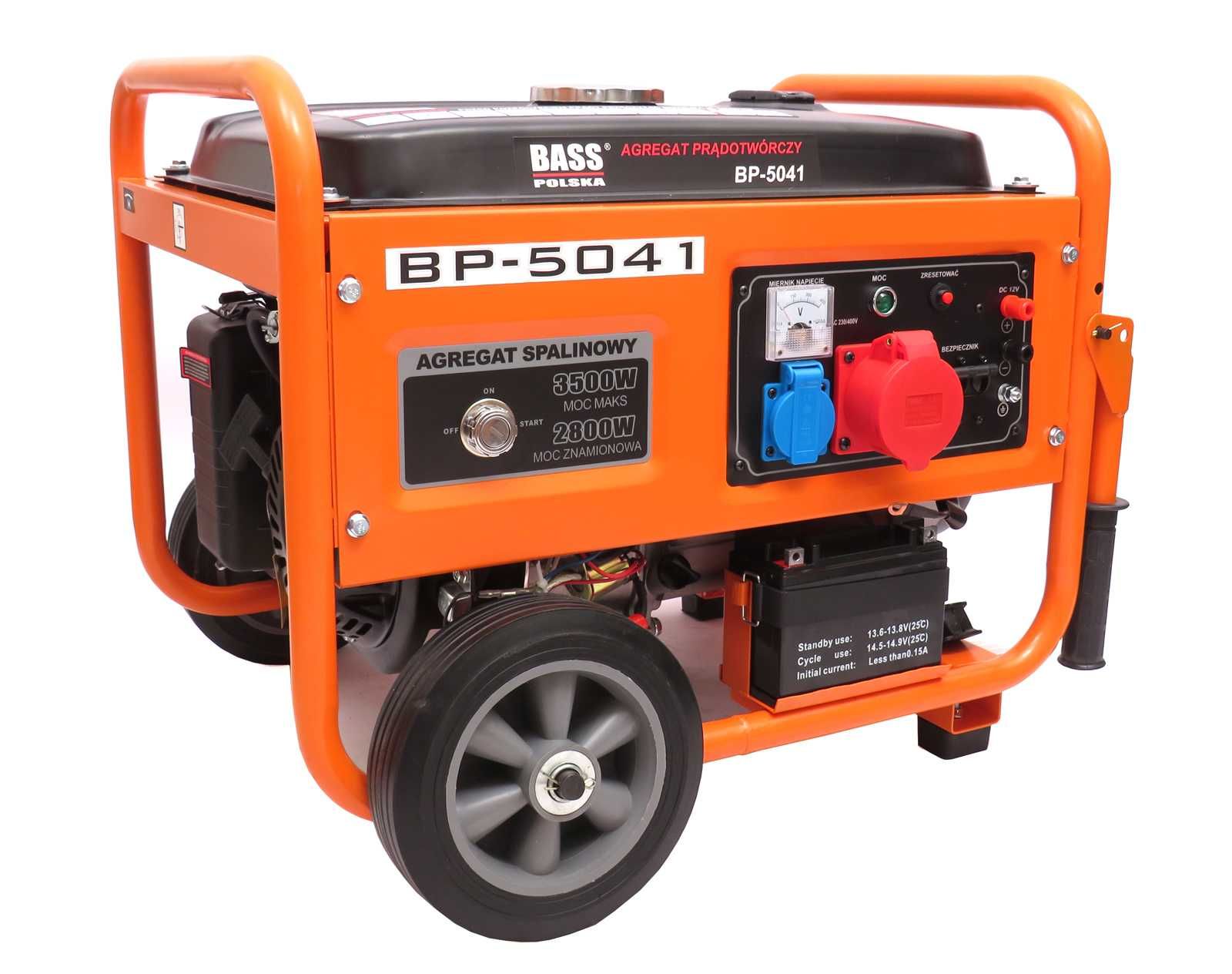 BASS POLSKA Agregat Prądotwórczy Generator Prąd 3500w 230v/400v BP5041