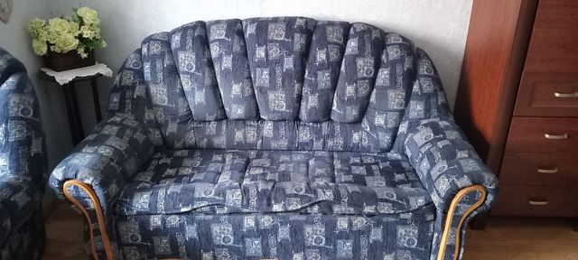 Sofa/kanapa 3osobowa +fotel tapicerowane z Kalwari