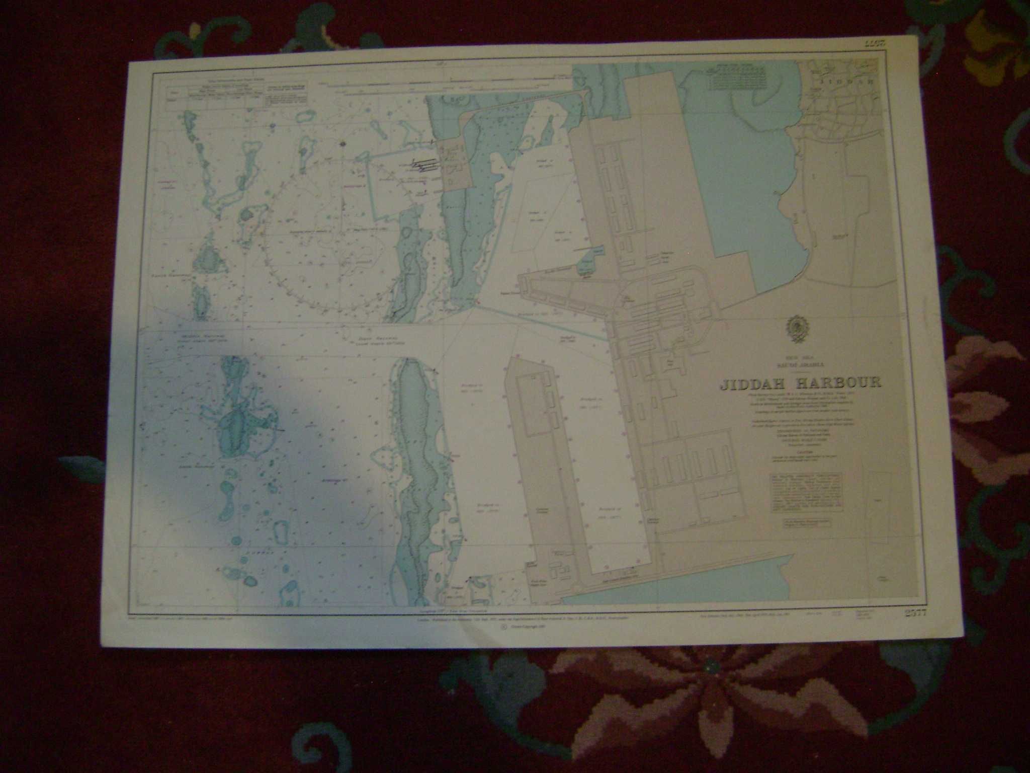 Starocie z PRL - 4 Mapy nawigacyjne morskie z lat 70tych zestaw 4