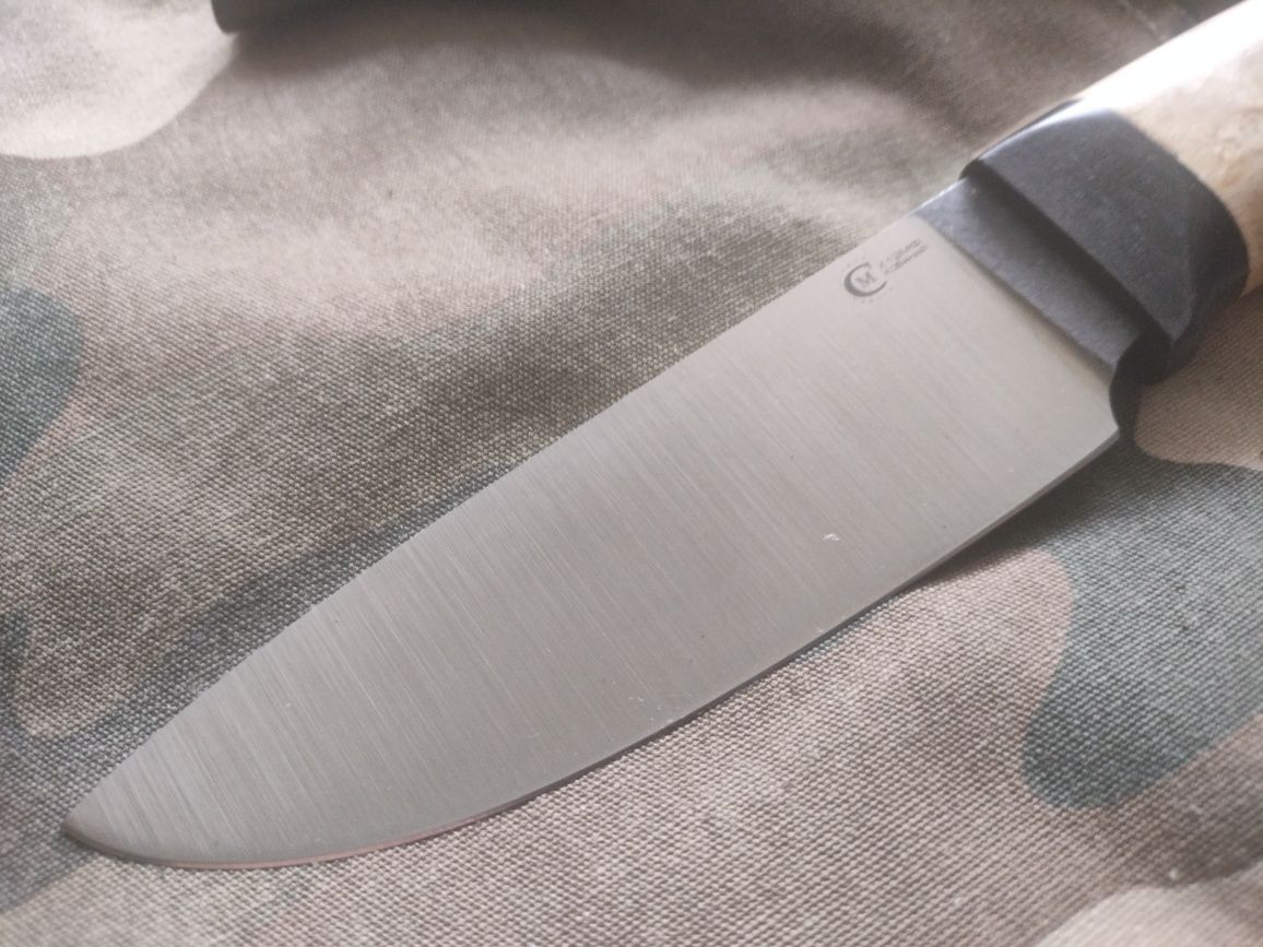 Nóż myśliwski turystyczny Semina Knife stal X12 MF 60-62 HRC brzoza