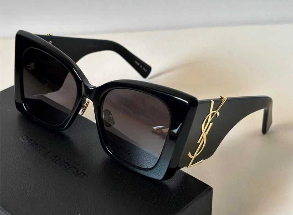 Ysl Sunglasses Yves Saint Laurent black gold