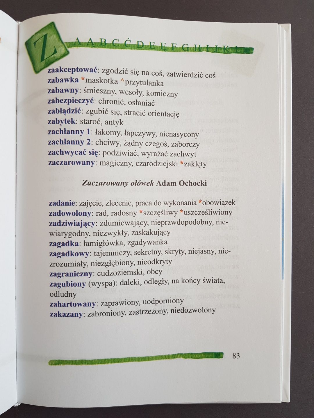 Bajkowy słownik wyrazów podobnych i przeciwstawnych dla dzieci