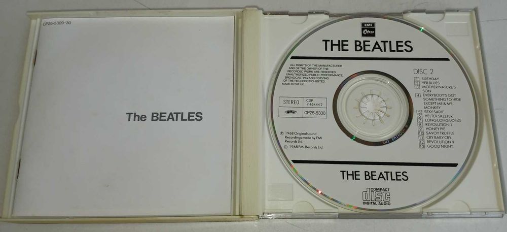The Beatles - White Album 2 CD   EMI ODEON JAPAN  IDEALNY