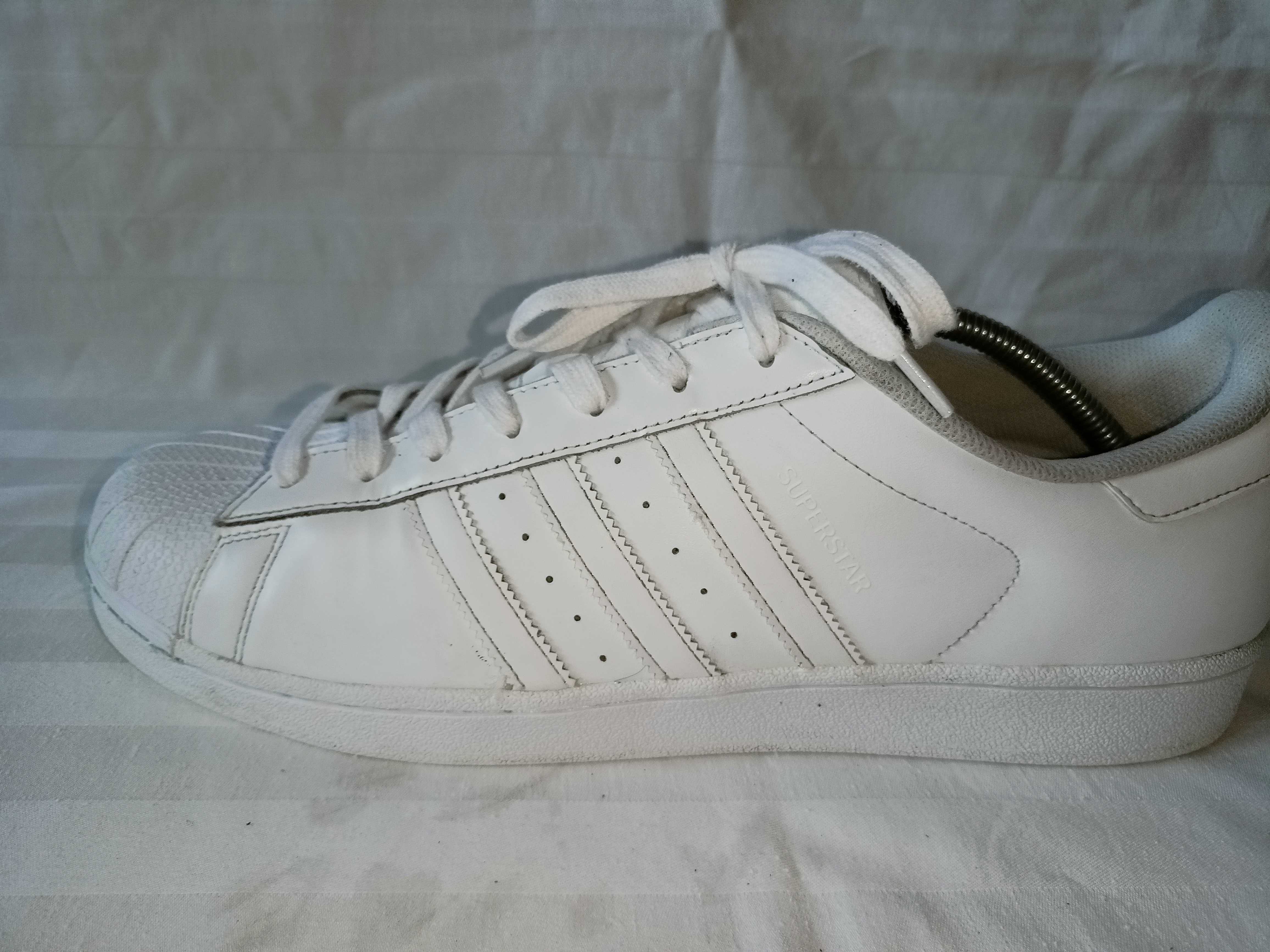 Adidas Superstar roz.49 1/3 - dł. wkł. 30,5 cm- skóra- stan bdb