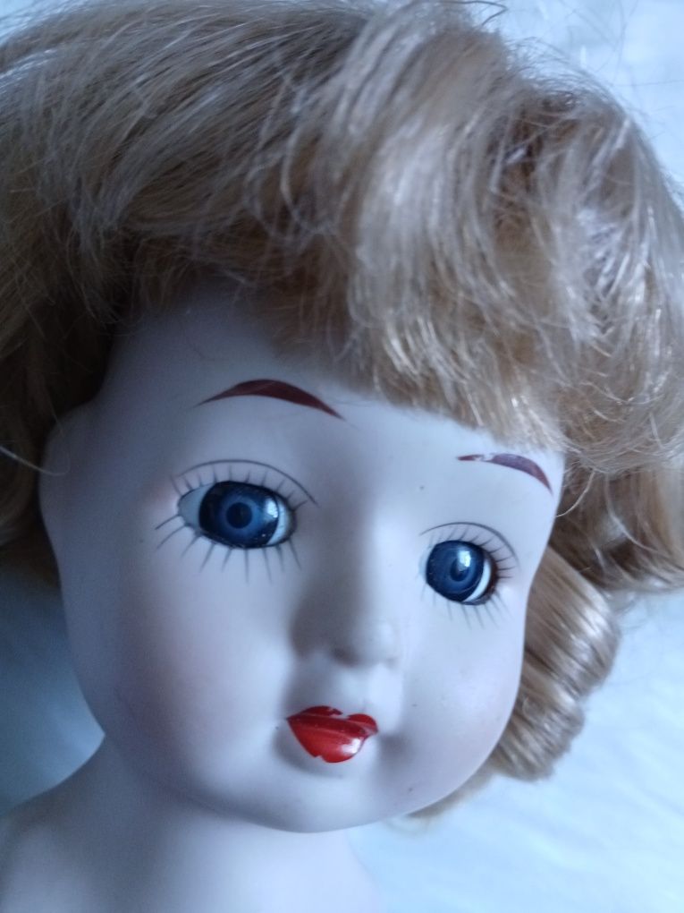 Lalka porcelanowa,41 cm,vintage,stara