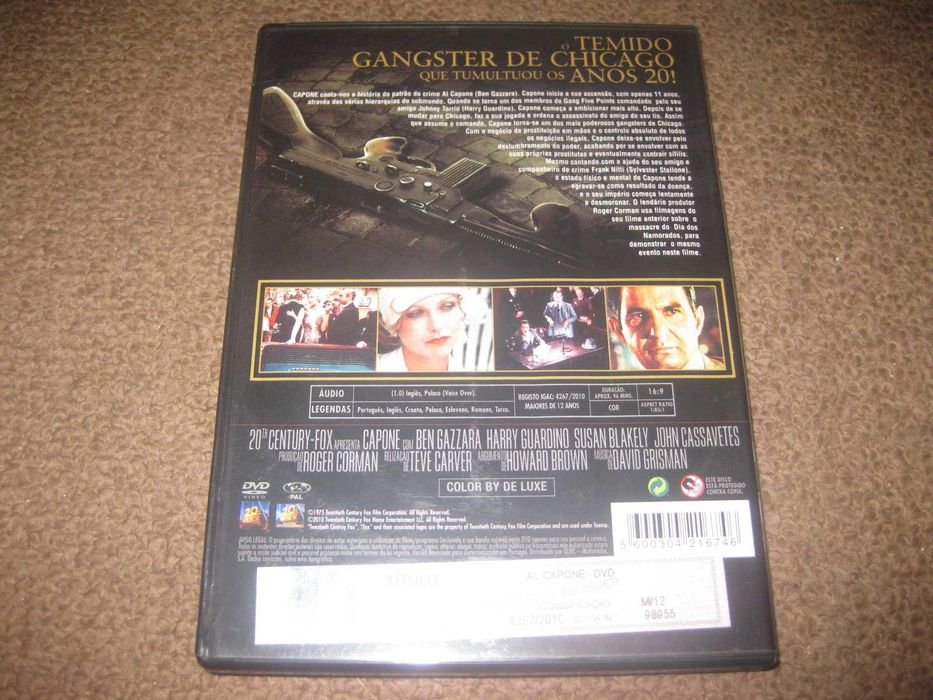 DVD "Al Capone" com Sylvester Stallone