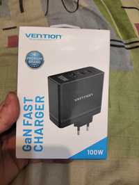 Зарядное качественное устройство на 100w от фирмы Vention,black.New#