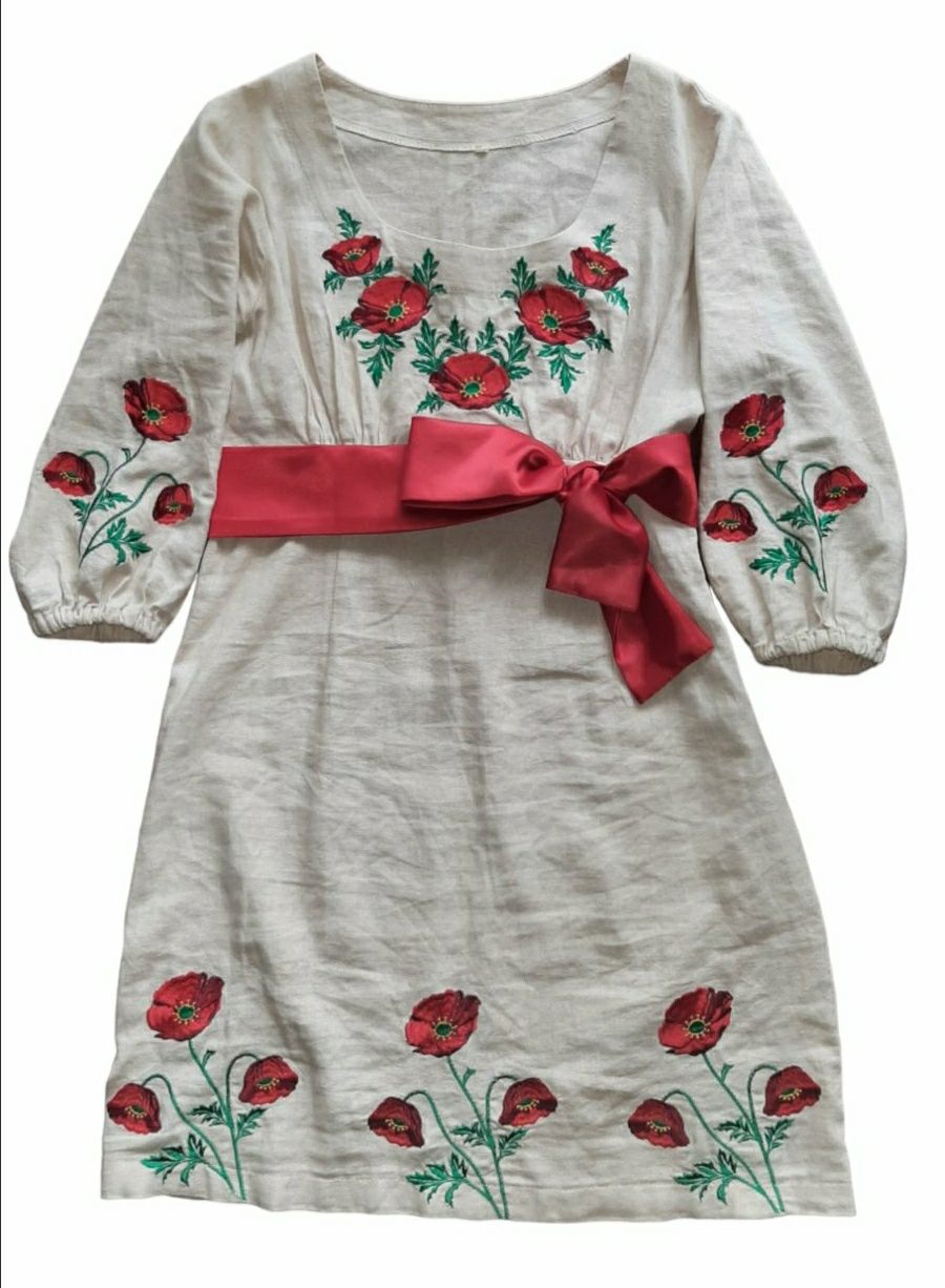 Льняна сукня платье вишиванка 42-44 р.