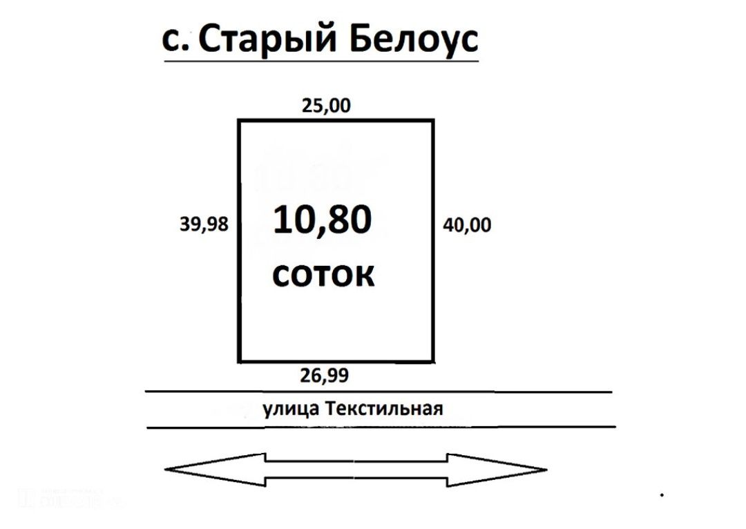 Продаж земельної ділянки під забудову Старий Білоус, 10 соток