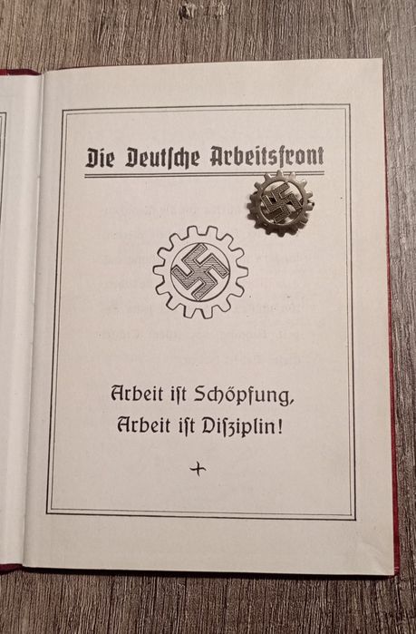 Militaria III Reich Wehrmacht DAF Documento