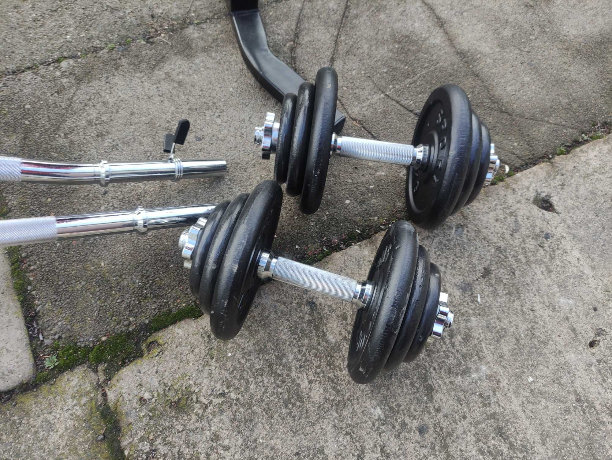 Ławka ławeczka regulowana MARBO obciążenie żeliwo 145kg GRYFY Hantle