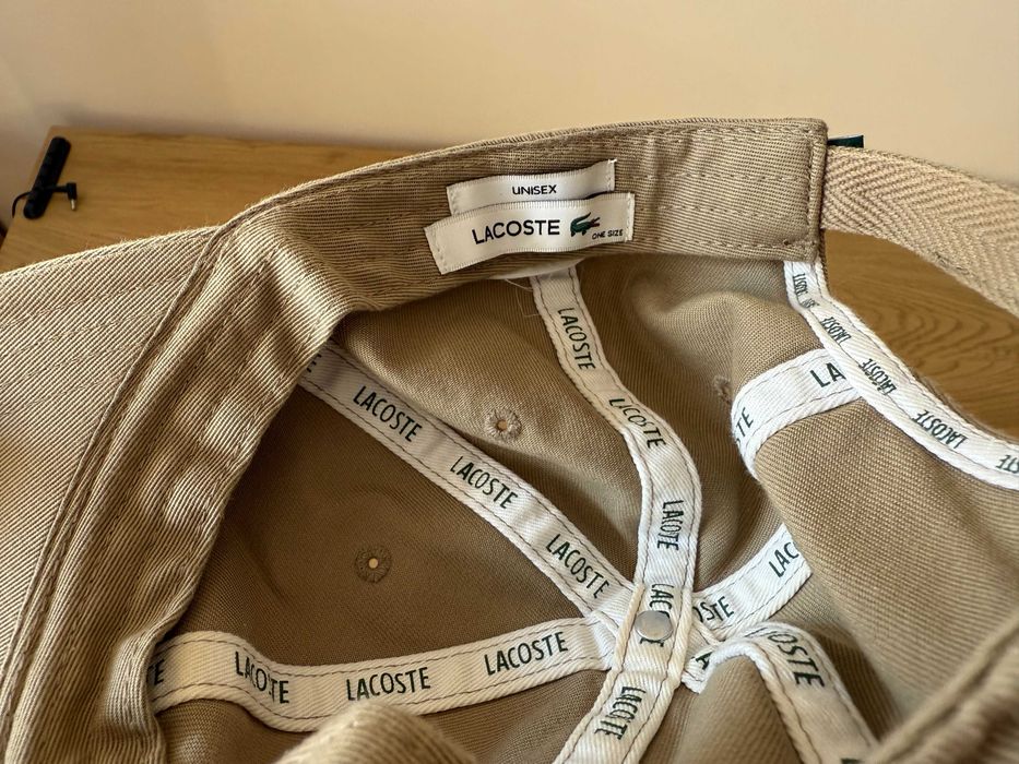 Кепка Lacoste бежева оригінал