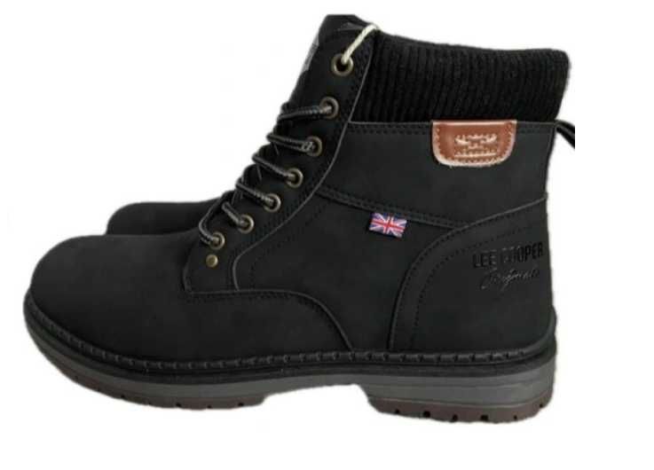Buty męskie zimowe LEE COOPER trekkingowe rozmiar 42 czarne nowe