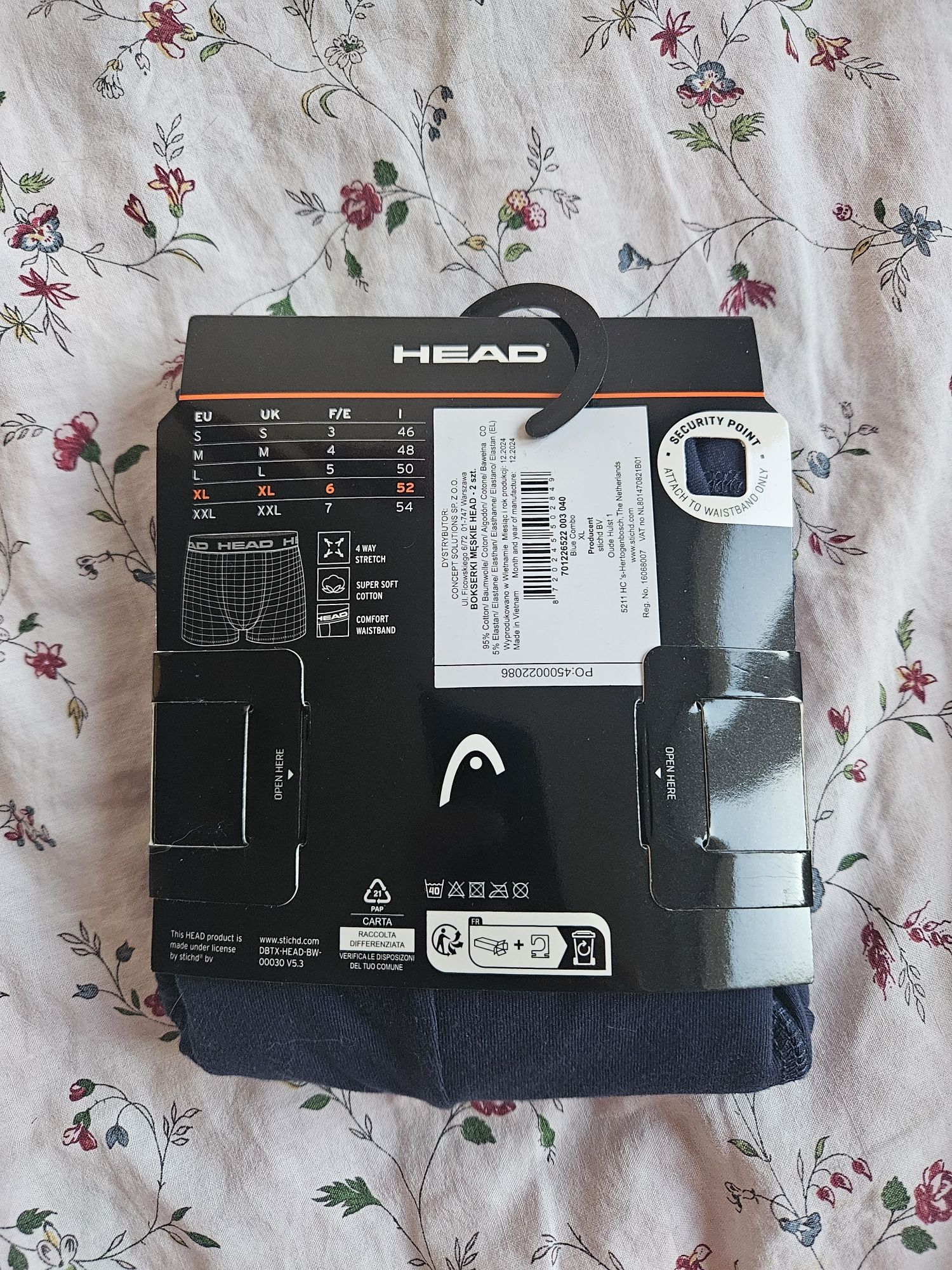 Bokserki HEAD 2 pak XL