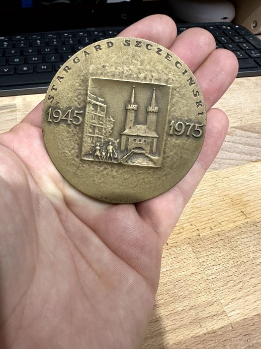 Medal z roku 1975 | Stargard Szczeciński 1124 - 1974 | Medal Pamiątka