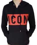 Bluza Dsquared2 ICON z kapturem roz.S czarna Unisex