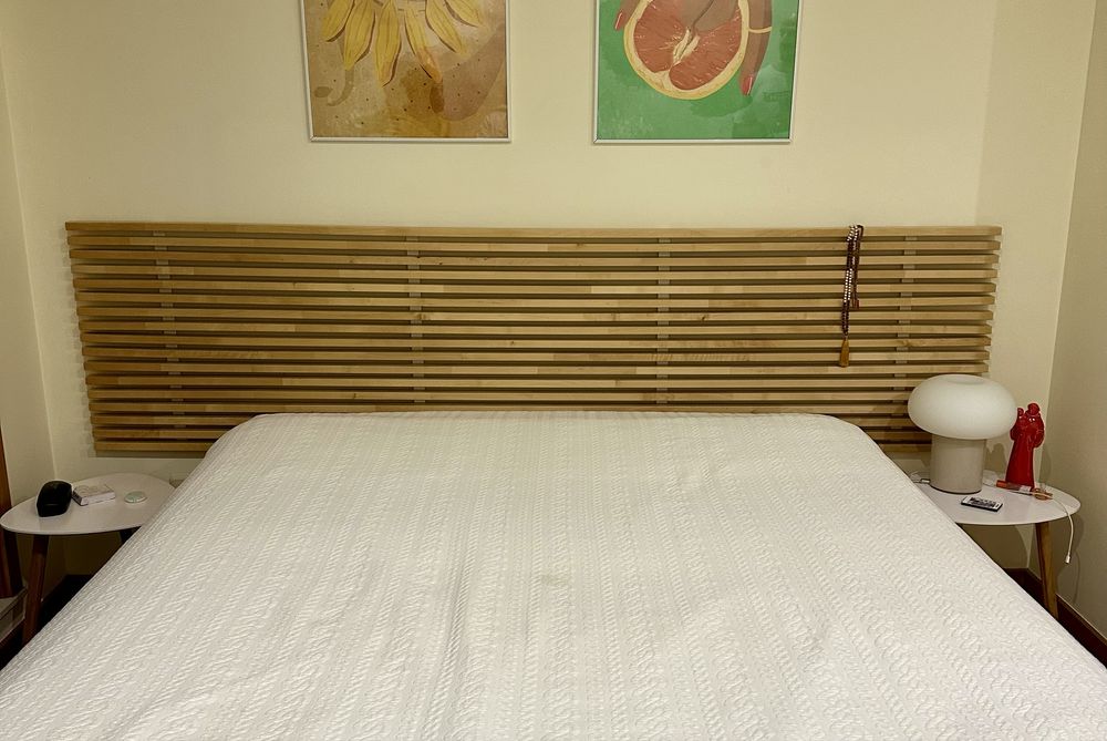 Cabeceira cama ikea madeira clara - 2 unidades