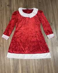 Mikołajka strój mikołajki przebranie sukienka kostium przedszkole