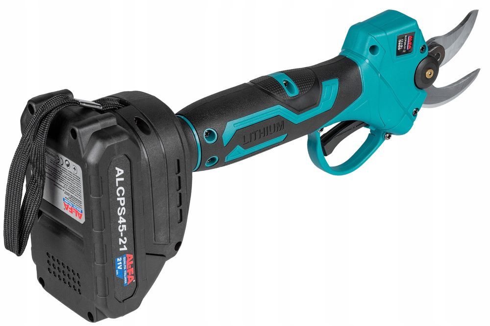 Sekator Akumulatorowy Nożyce Elektryczne Ogrodowe Wyświetlacz 2 Akum