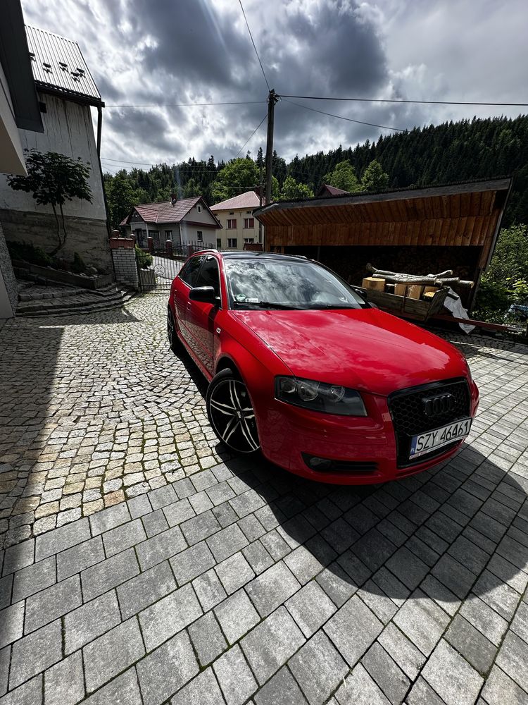 Czerwone Audi A3 8p 140KM Sportback