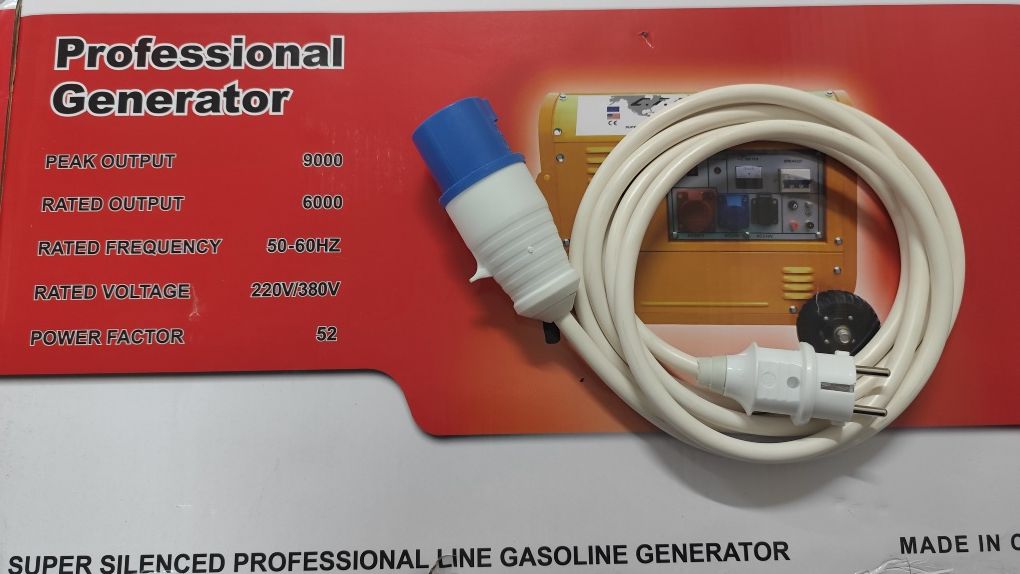Gerador Profissional 9,5Hp 9000W + CABO RESIDENCIAL