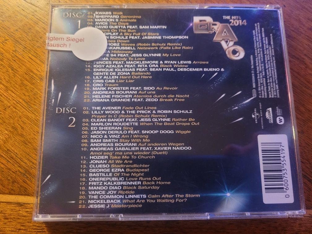 CD x 2 Bravo The Hits 2014 Universal