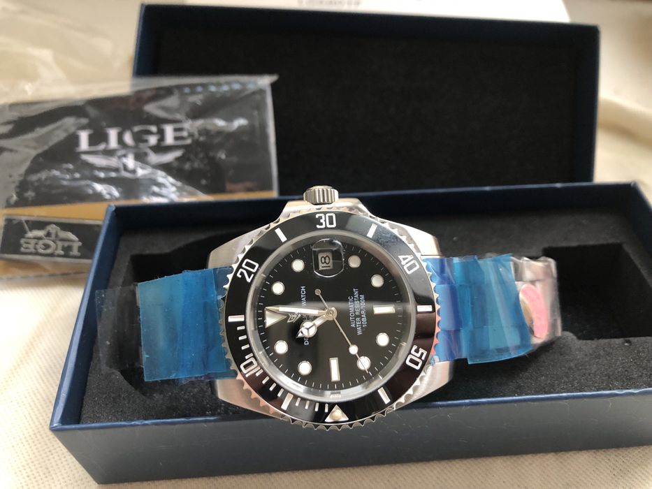 Часы наручные механические Автоподзавод LIGE  LG6801F