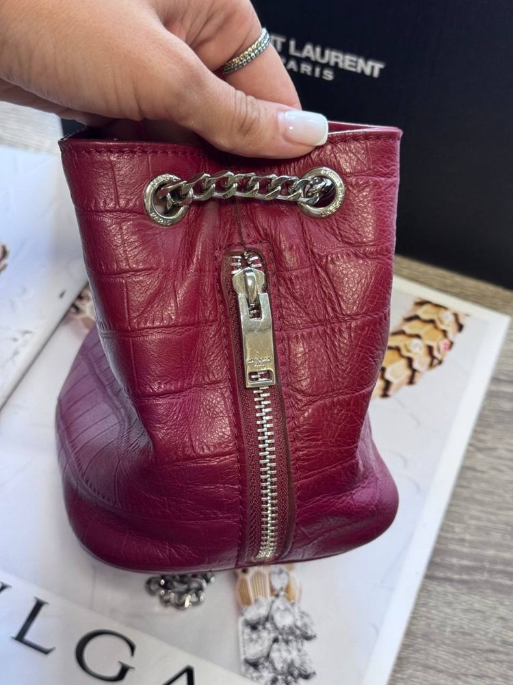 Сумка бордовой цвет YSL