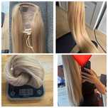 Kitek doczepiany treska ciepły blond bardzo gesty długość 70 cm