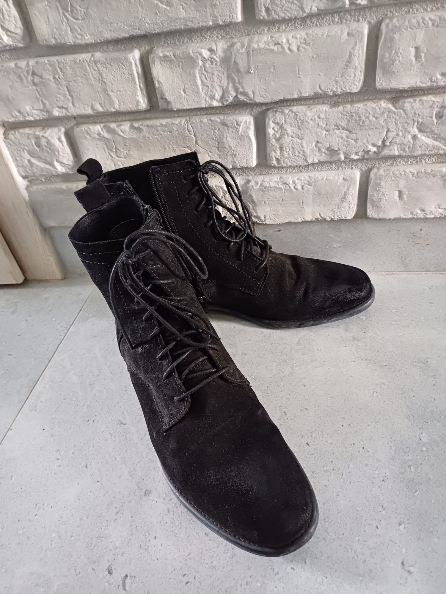 Buty męskie za kostkę skórzane Pier one rozm 42