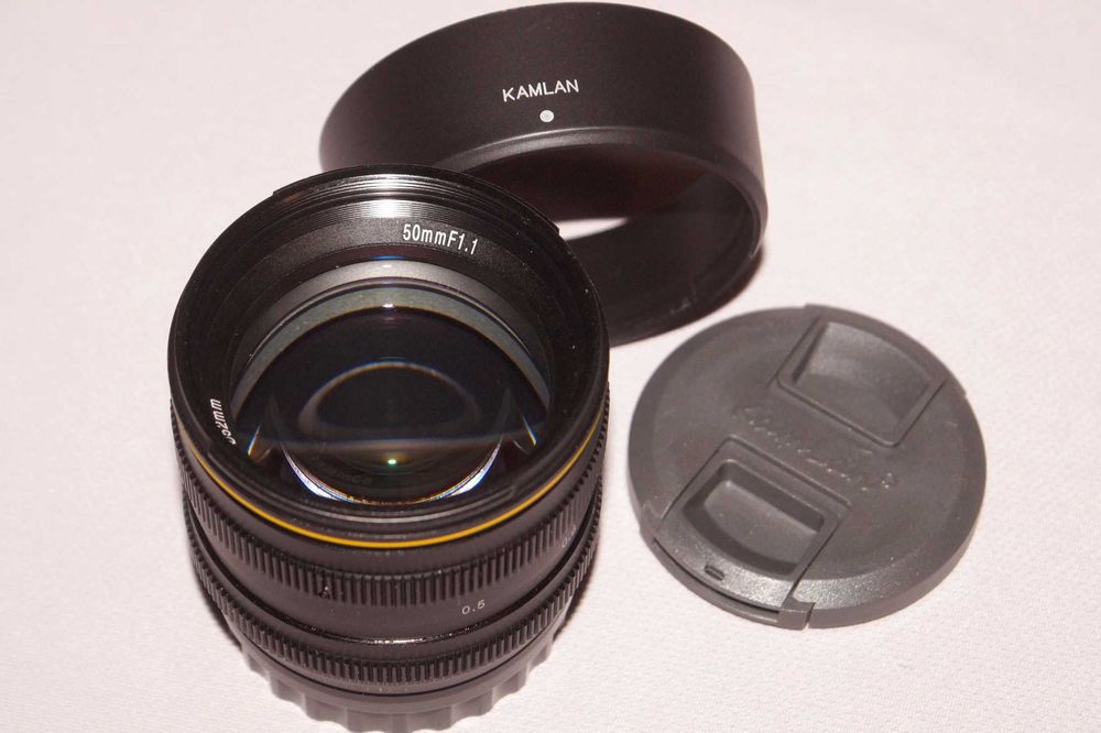 Kamlan 50mm f/1.1 для Canon EF-M