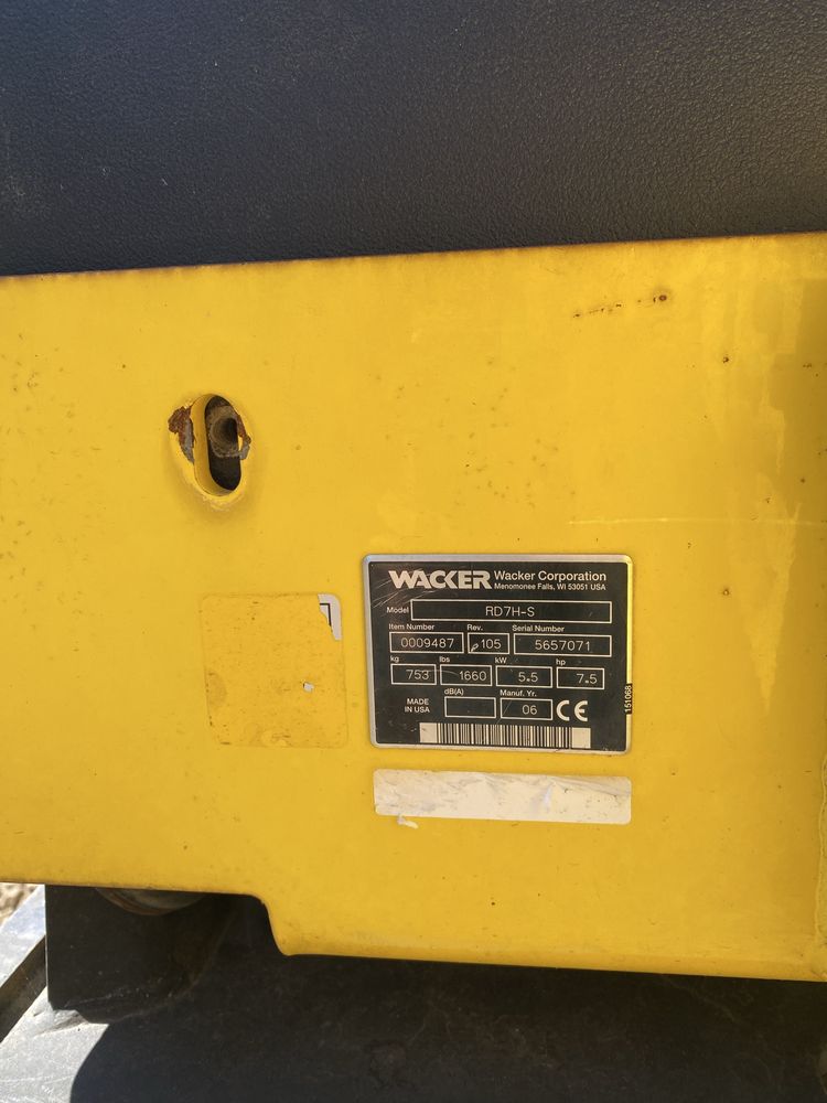 Walec 750kg Wacker RD7 S