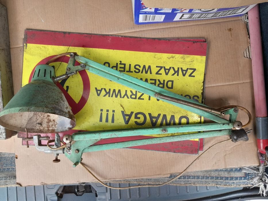 Lampa warsztatowa duża prl