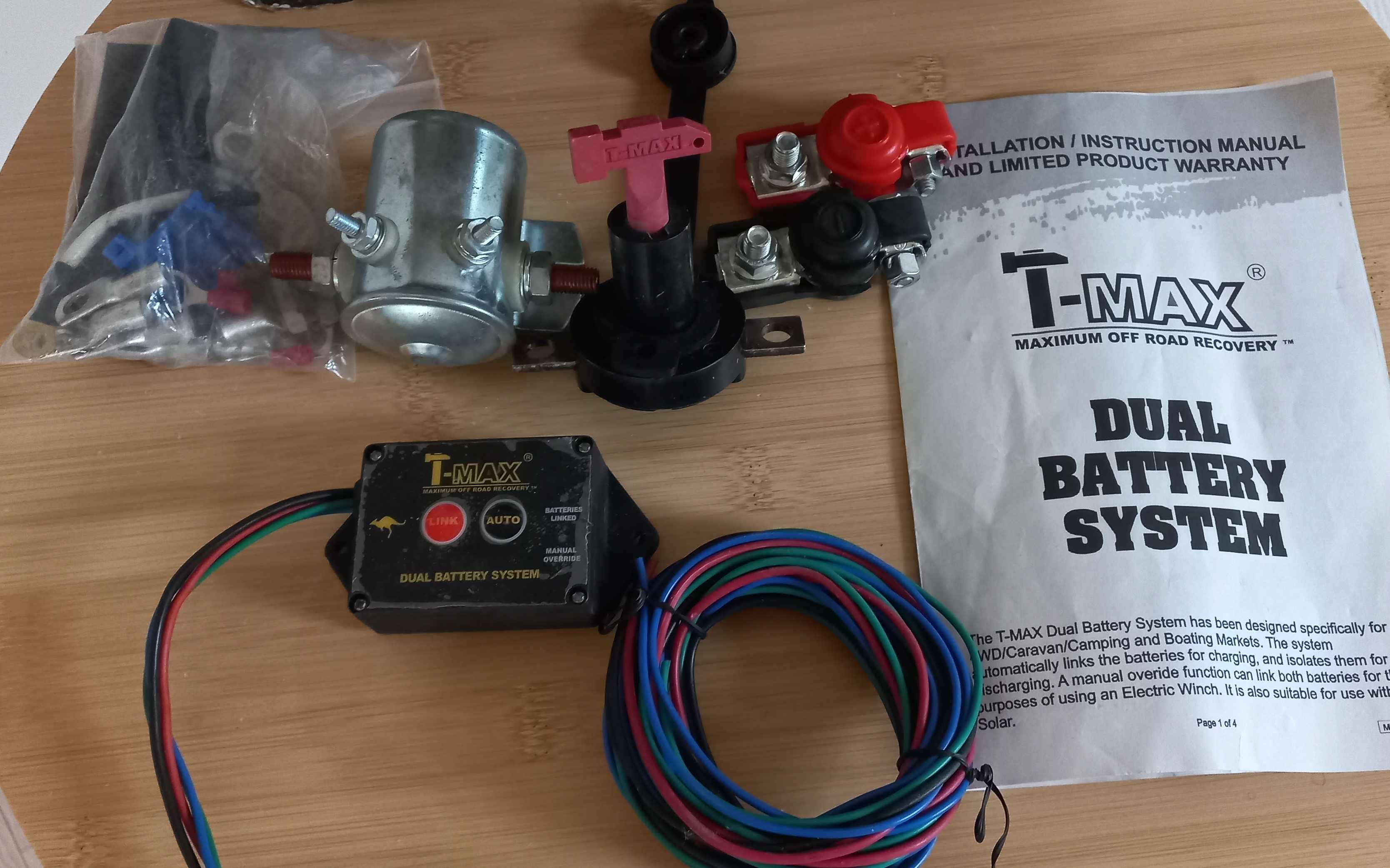 T-max dual battery system + Шланг с манометром VIAIR