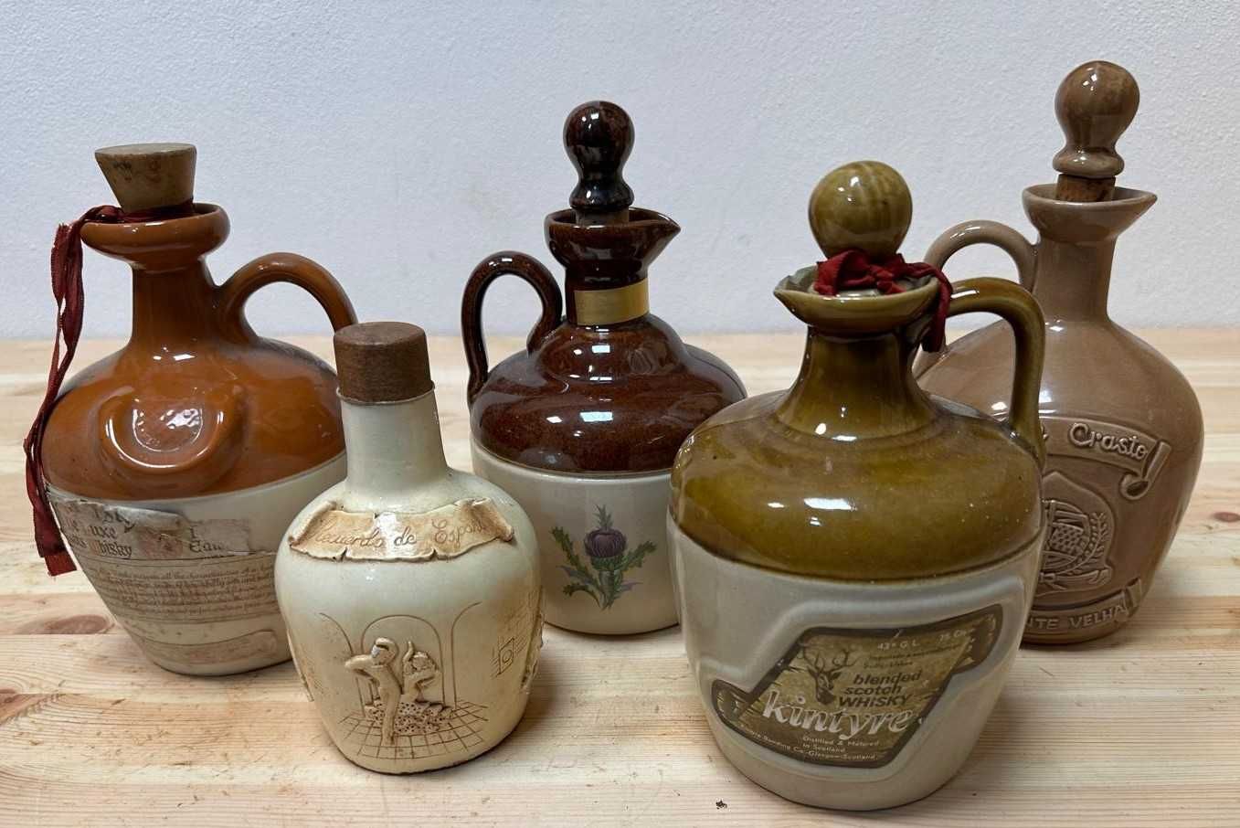 Garrafas antigas vazias para decoração, coleção