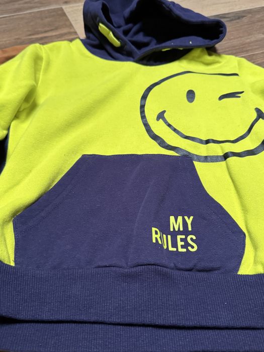 Bluza dla chłopca r.116 kangurka coolclub by smiley word limitowana