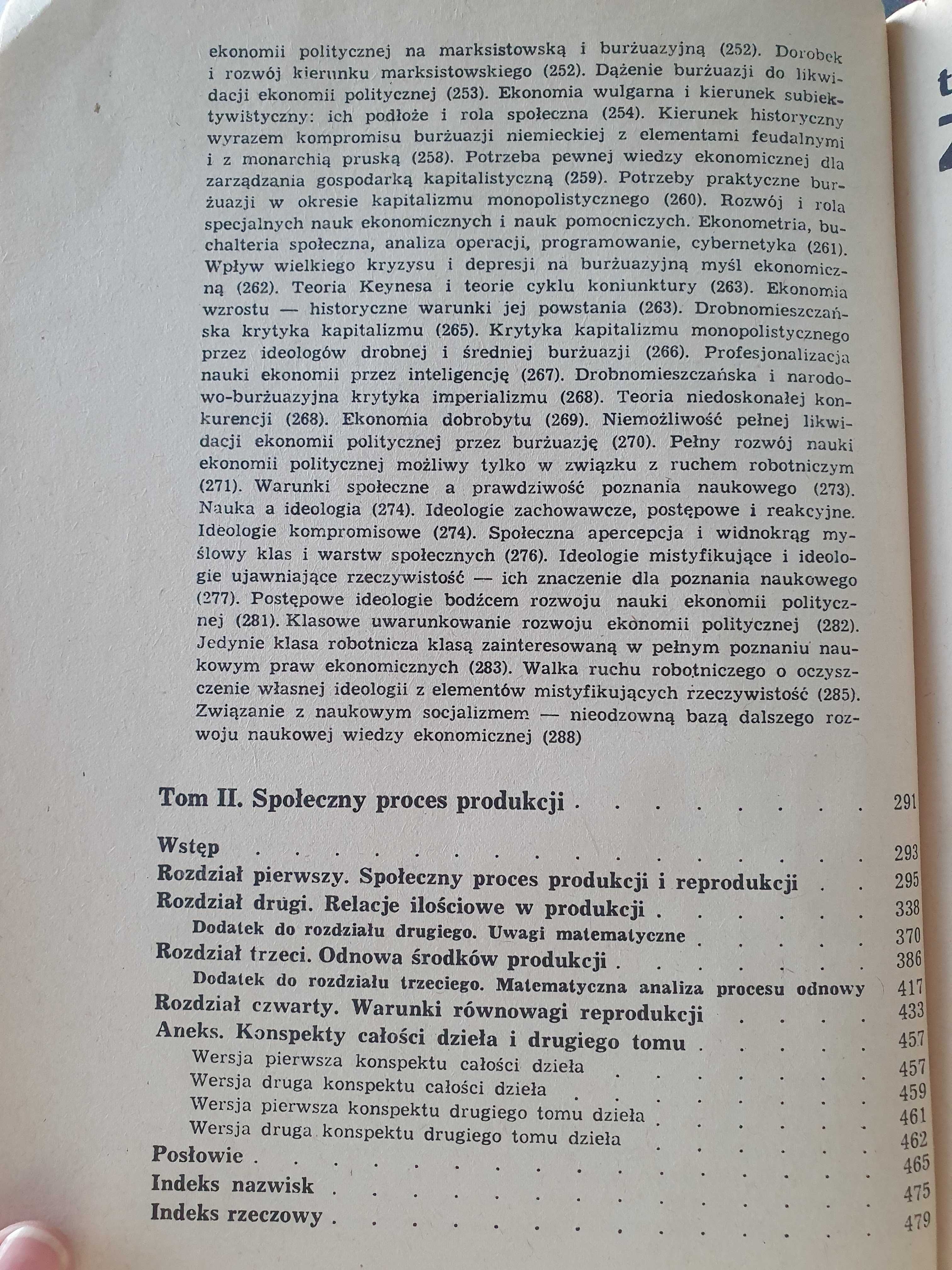 Oskar Lange Ekonomia polityczna tom 1 i 2