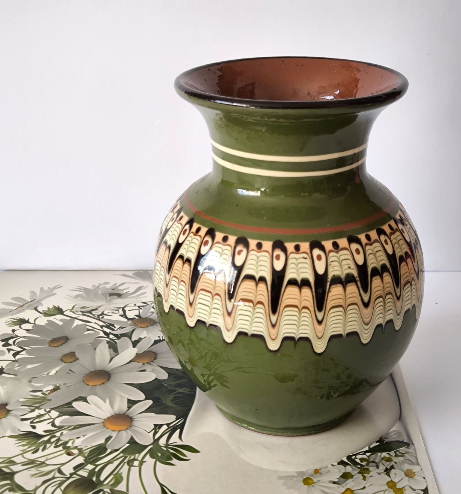 Wazon piękna stara ceramika Bułgarska