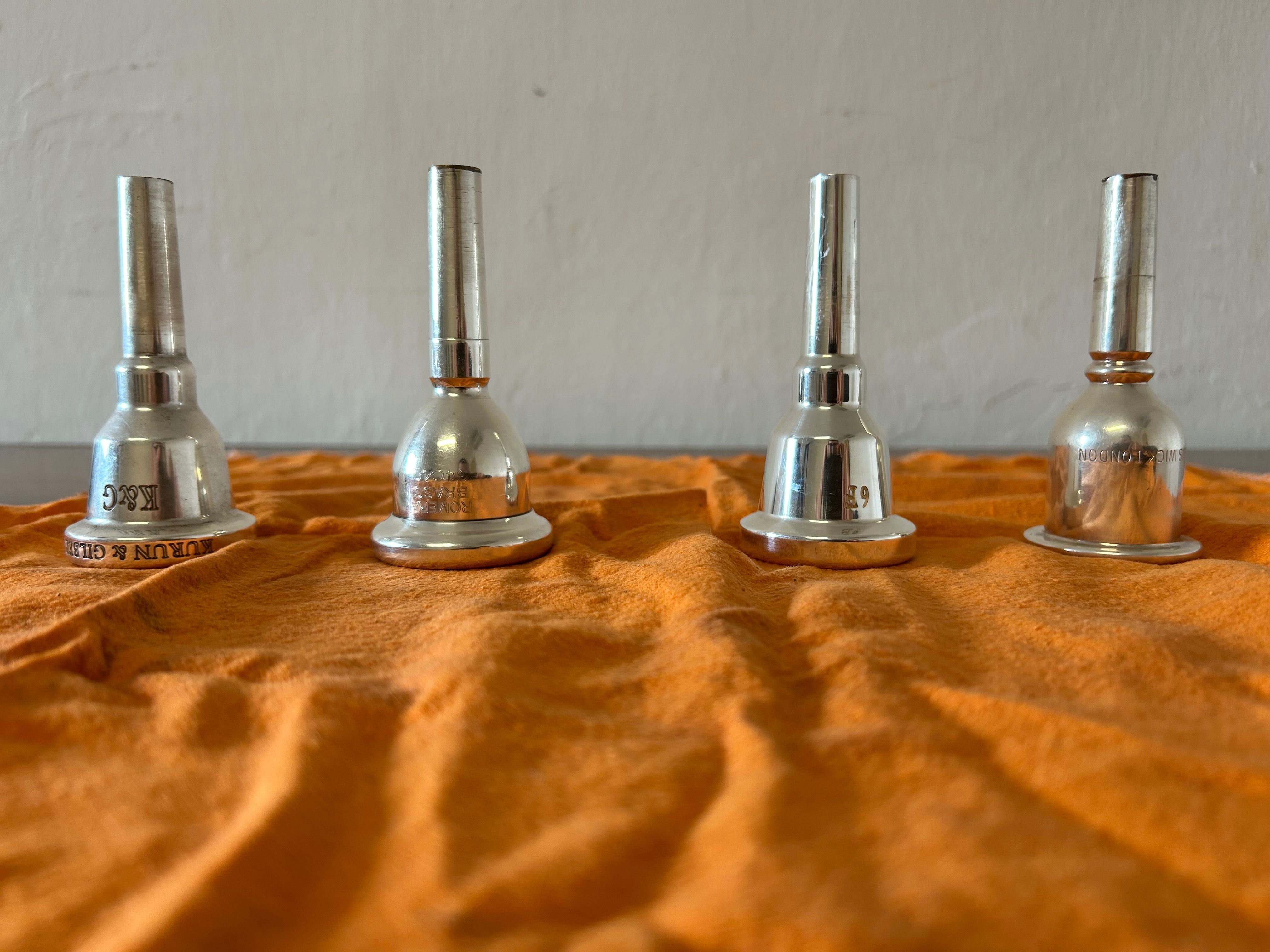 Vendo bocais de Tuba  Denis Wick,  Romera Brass, K&G (Usados e Novo)