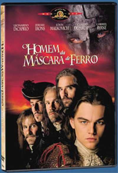 DVD O Homem da Máscara de Ferro Filme Leonardo DiCaprio Jeremy Irons