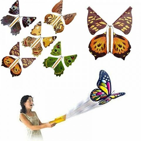 Летающая бабочка-сюрприз в открытку! Можно в книгу