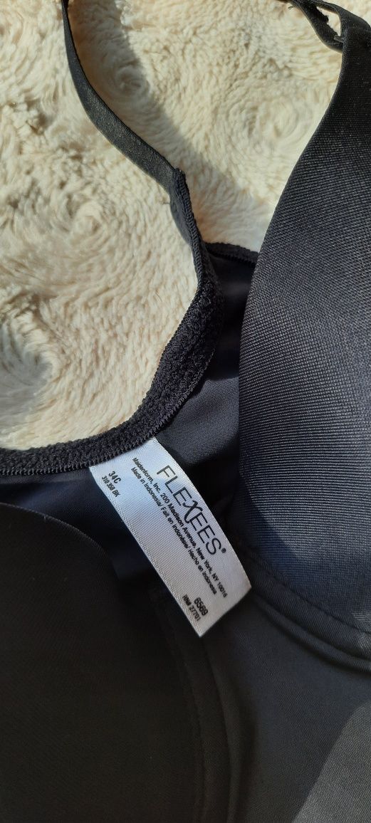 Czarne obcisłe body modelujące Flexees rozmiar 34C