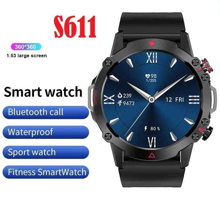 SmartWatch S611 sportowy super wytrzymały menu PL.