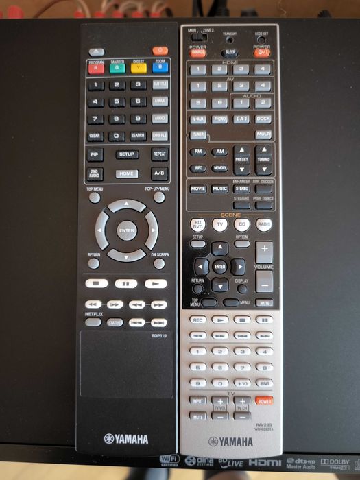 Amplituner RX-V 765 + Blu-ray BD-S 673 + głośniki Taga Harmony TAV 606