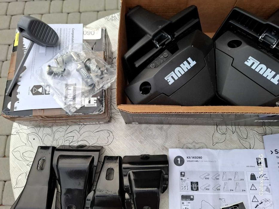 Nowe Stopy Thule 7105 Kit 5090 Volvo V40 Hatchback Bagażnik Dachowy