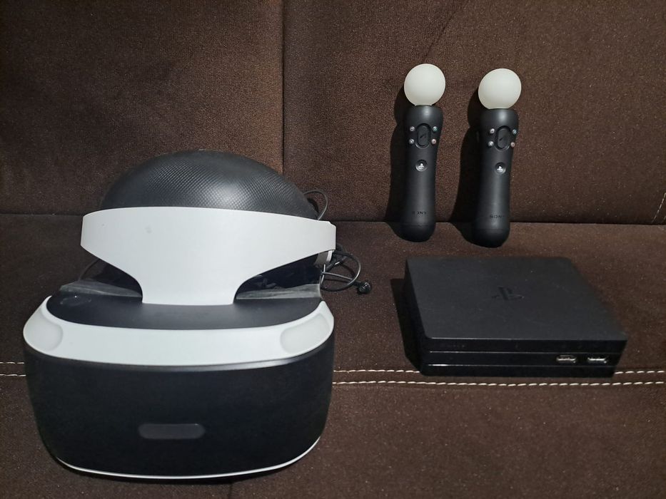PlayStation VR (PS4) – Zestaw kompletny+kontrolery+Kamera bez pudełka