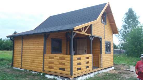 domek drewniany ,domek letniskowy, ogrodowy, do 35m2, poddasze