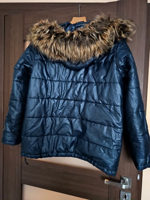 Kurtka zimowa kobalt oversize